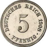 Obverse 5 Pfennig 1908 A