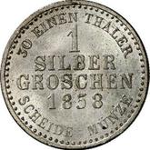 Reverse Silber Groschen 1858