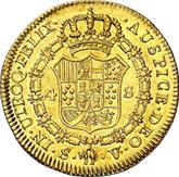 Reverse 4 Escudos 1784 S V