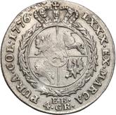 Reverse 1 Zloty (4 Grosze) 1776 EB