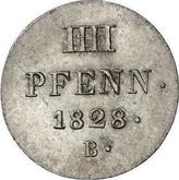 Reverse 4 Pfennig 1828 B