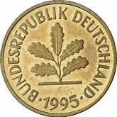 Reverse 5 Pfennig 1995 J