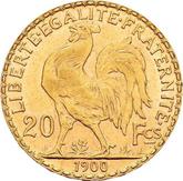 Reverse 20 Francs 1900 A