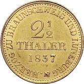 Reverse 2 1/2 Thaler 1837 B