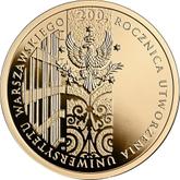 Reverse 200 Zlotych 2016 MW 200 years of the University of Warsaw