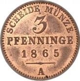 Reverse 3 Pfennig 1865 A