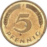 Obverse 5 Pfennig 1978 J