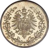 Obverse 50 Pfennig 1877 D
