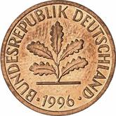 Reverse 1 Pfennig 1996 D