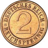 Obverse 2 Reichspfennig 1925 G