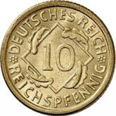 Obverse 10 Reichspfennig 1929 E