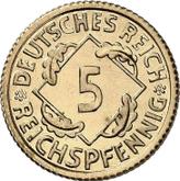 Obverse 5 Reichspfennig 1925 F