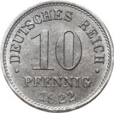 Obverse 10 Pfennig 1922 F