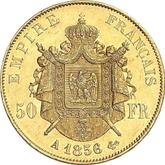 Reverse 50 Francs 1856 A