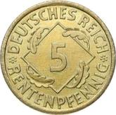 Obverse 5 Rentenpfennig 1923 A