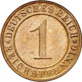 Obverse 1 Reichspfennig 1925 D