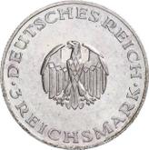 Obverse 3 Reichsmark 1929 G Lessing