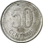 Reverse 50 Céntimos no date (1931-1939) Pattern