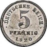 Obverse 5 Pfennig 1920 E