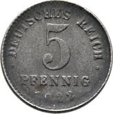 Obverse 5 Pfennig 1922 J