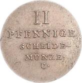 Reverse 2 Pfennig 1822 C