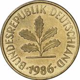 Reverse 5 Pfennig 1986 F