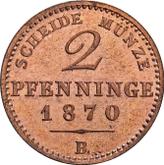 Reverse 2 Pfennig 1870 B