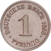 Obverse 1 Pfennig 1898 G