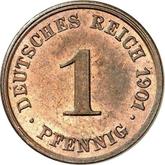 Obverse 1 Pfennig 1901 J