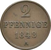 Reverse 2 Pfennig 1848 A
