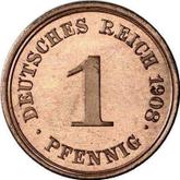 Obverse 1 Pfennig 1908 E