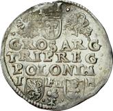 Reverse 3 Groszy (Trojak) no date (1588-1601) IF HR Poznań Mint