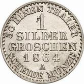 Reverse Silber Groschen 1864 A