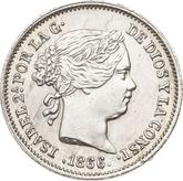 Obverse 10 Céntimos de escudo 1866