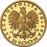 Obverse 100 Zlotych 1999 MW ET Sigismund II Augustus