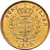 Reverse 5 Gulden 1839 W