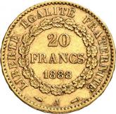 Reverse 20 Francs 1888 A