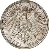 Reverse 3 Mark 1911 Bayern