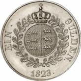 Reverse Gulden 1823 PB Pattern