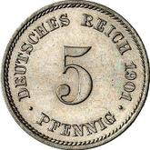 Obverse 5 Pfennig 1901 E
