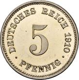 Obverse 5 Pfennig 1910 E