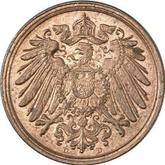 Reverse 1 Pfennig 1899 D