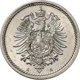 Reverse 5 Pfennig 1888 A