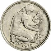 Reverse 50 Pfennig 1978 F