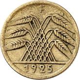 Reverse 5 Rentenpfennig 1925 F