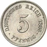 Obverse 5 Pfennig 1895 G