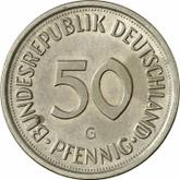 Obverse 50 Pfennig 1980 G