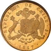 Obverse 5 Pesos 1867 So