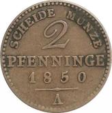 Reverse 2 Pfennig 1850 A
