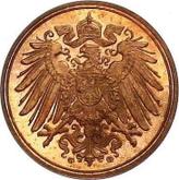 Reverse 1 Pfennig 1911 G
